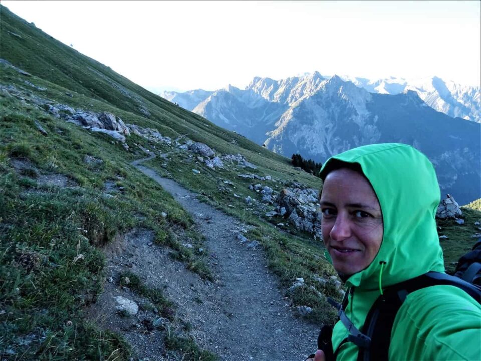 Schlechtes Wetter auf der Alpenüberquerung aber ich bin vorbereitet