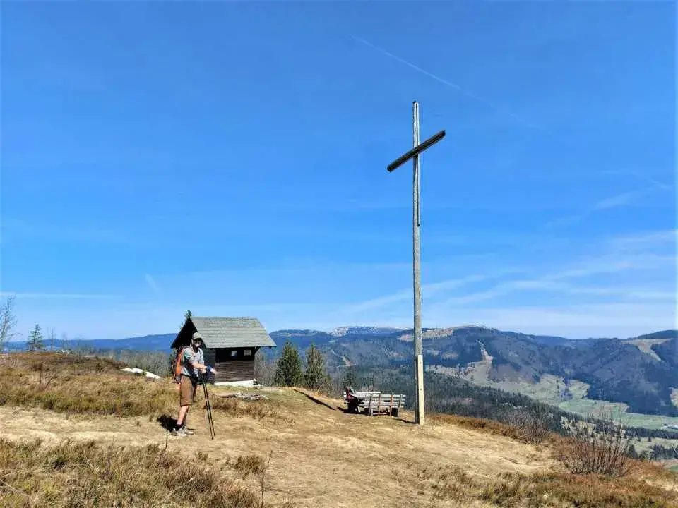 Entlang des Turmsteig auf dem Gipfel des Blößling, einem der  Premiumwanderwege im Schwarzwald