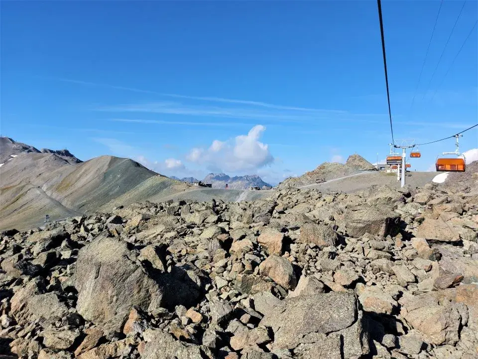 Fahrt mit der Bergbahn zum Viderjoch für die Wanderung zum Greitspitz, Salaaser Kopf und Zeblasjoch