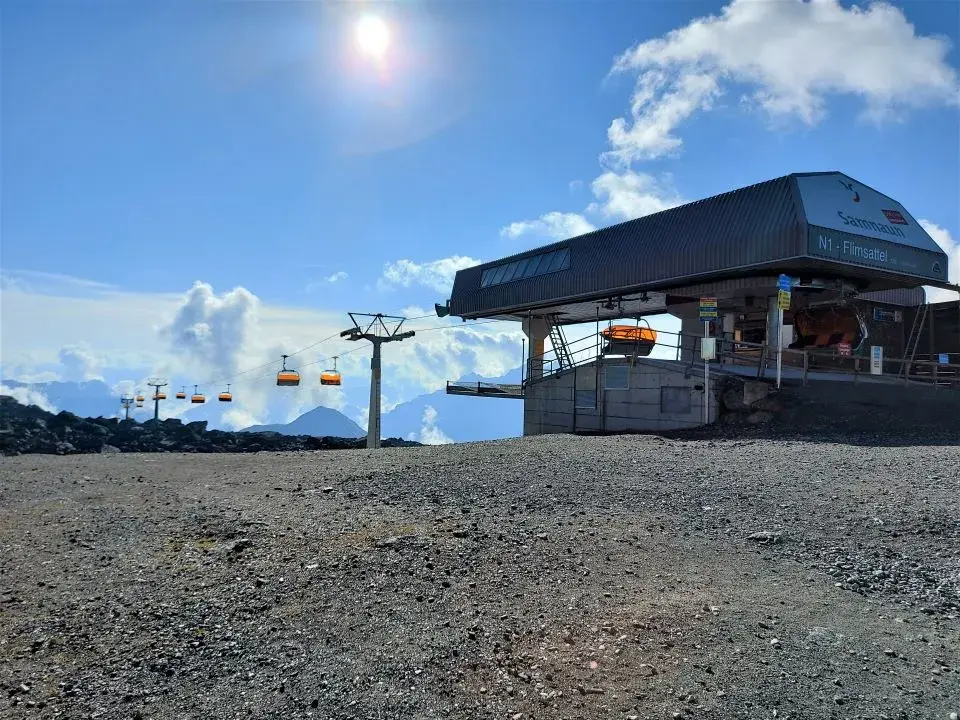 Flimsattelbahn auf dem Flimsattel, die man beim Wandern in Samnaun unbedingt nutzen sollte