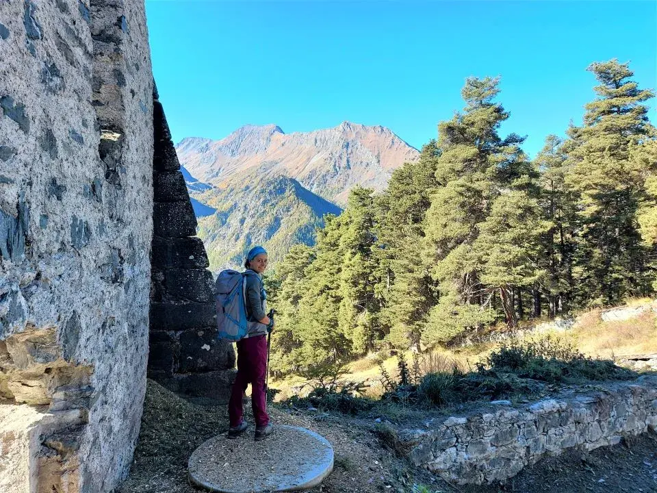 Im Festungsgraben des Forte delle Valli, einem Festungsteil des Forte di Fenestrelle, auf  unserer Wanderung nach Usseaux und zum Lago del Laux