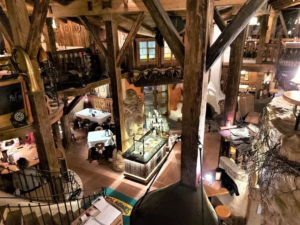 Restaurant Schmuggler Alm in Samnaun von innen