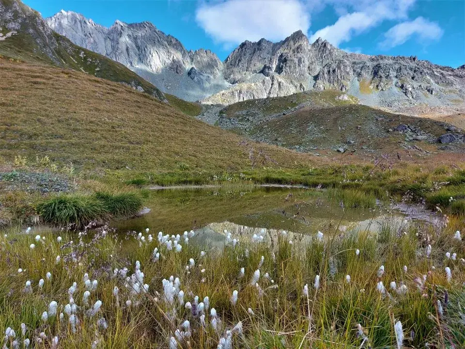 See auf der Wanderung vom Alptrider Sattel zur Alp Bella und nach Samnaun Compatsch