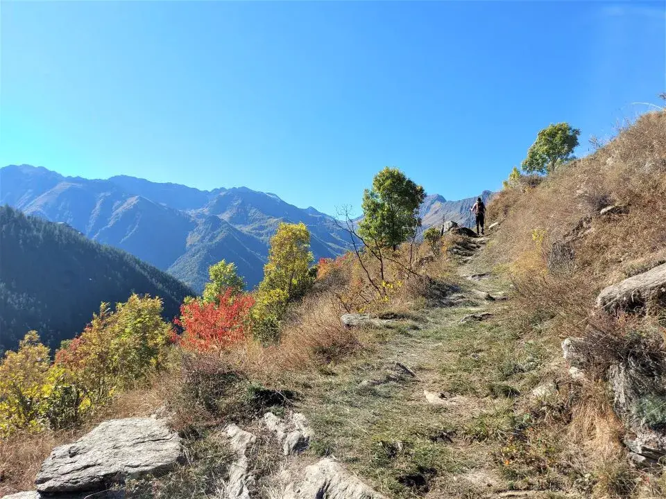 Wanderweg vom Forte di Fenestrelle nach Usseaux und Lago del Laux