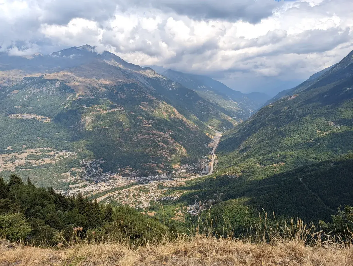 Aussicht vom Col du Télégraphe ins Maurienne-Tal