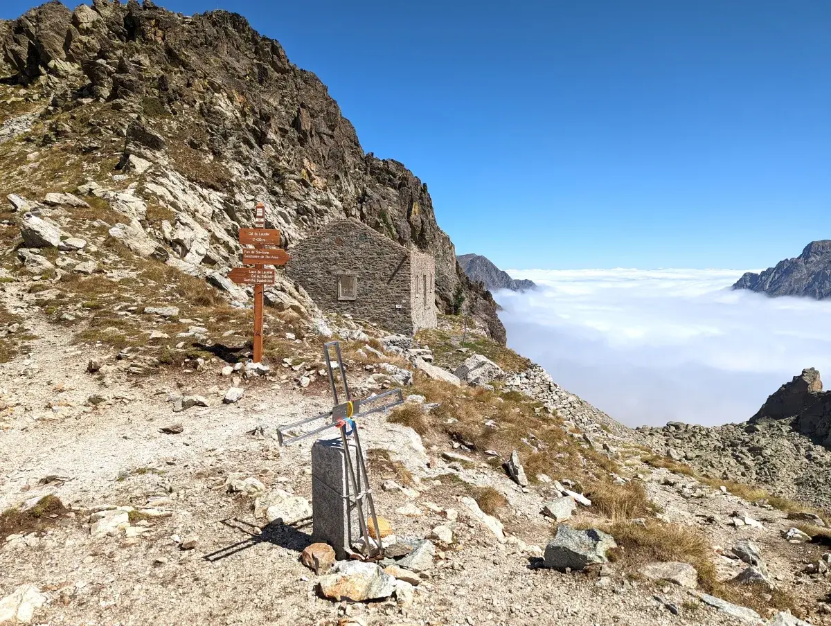 Blick vom Col du Lausfer nach Norden Richtung Italien