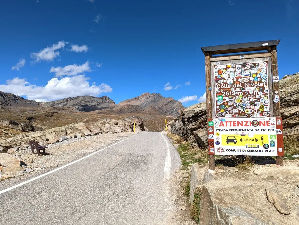 Colle del Nivolet, die Grenze zwischen dem Piemont und dem Aostatal
