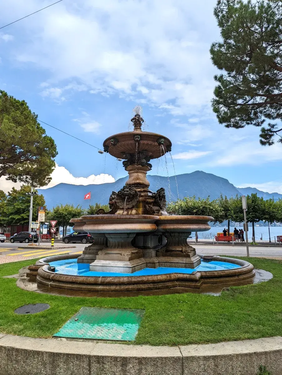 Fontana Antonio Bossi in der Lugano Altstadt