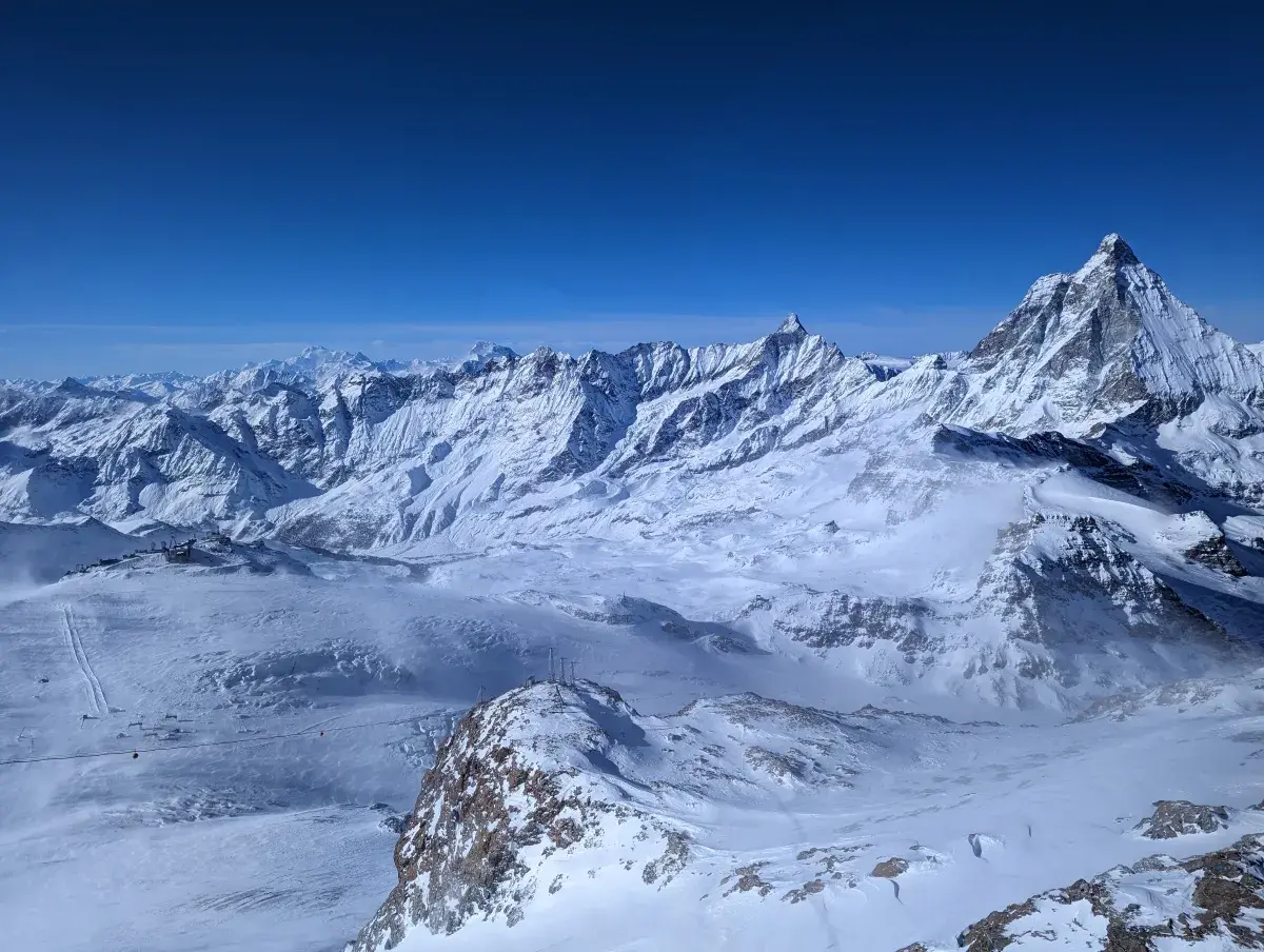 Blick auf das Matterhorn vom Klein Matterhorn