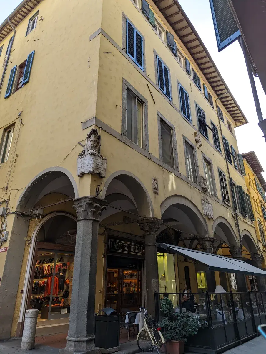 Geburtshaus von Gallileo Gallilei auf dem Borgo Stretto in der Pisa Altstadt