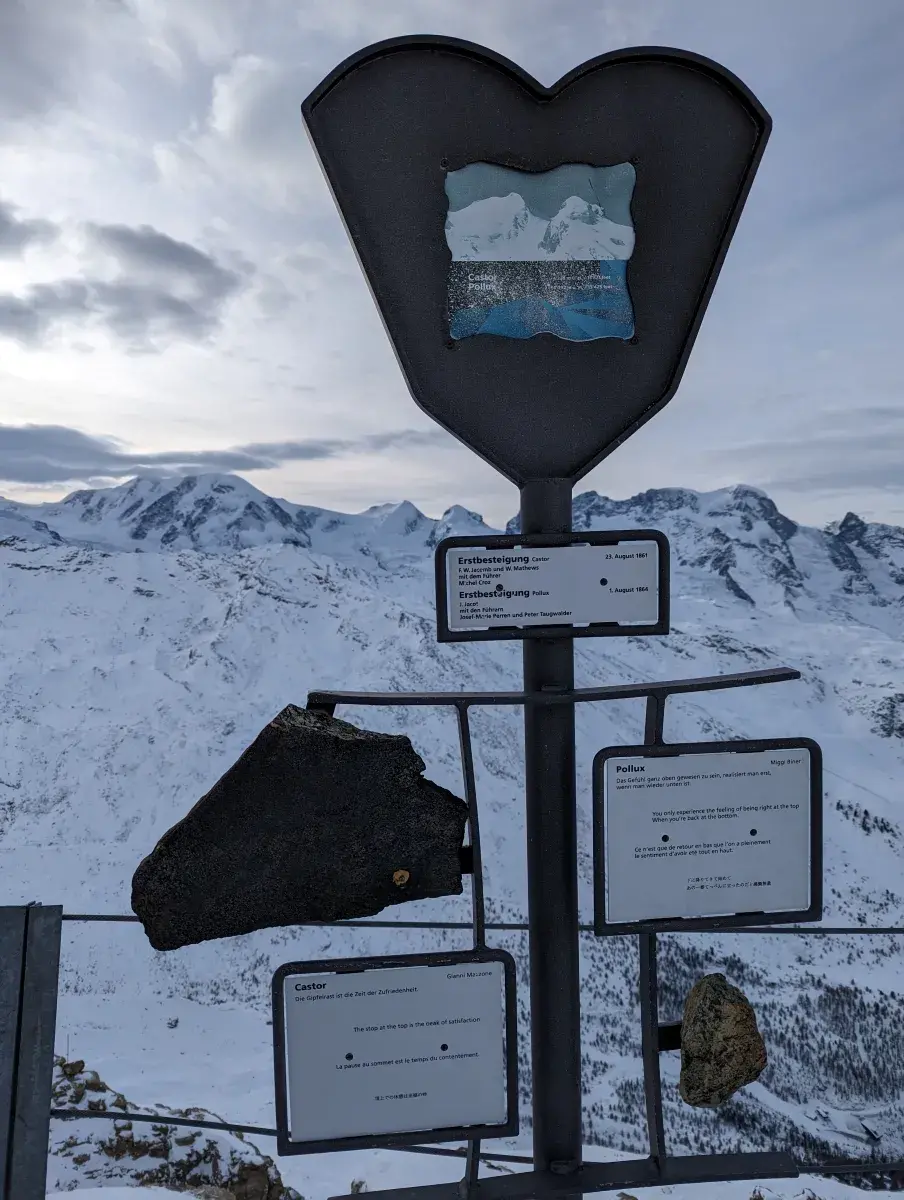 Peak Collection an der Bergstation Rothorn 