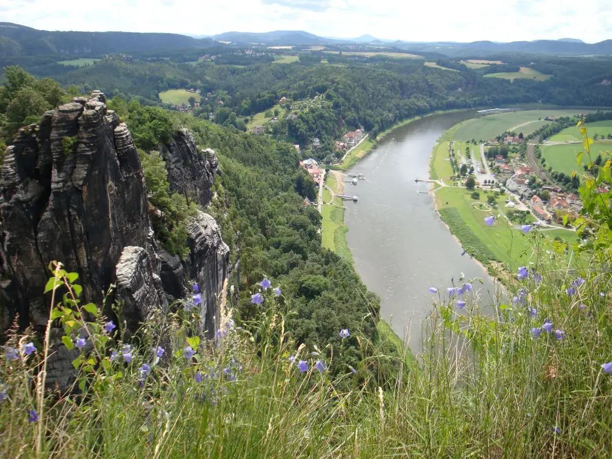 Elbsandsteingebirge auf dem europäischen Fernwanderweg E3