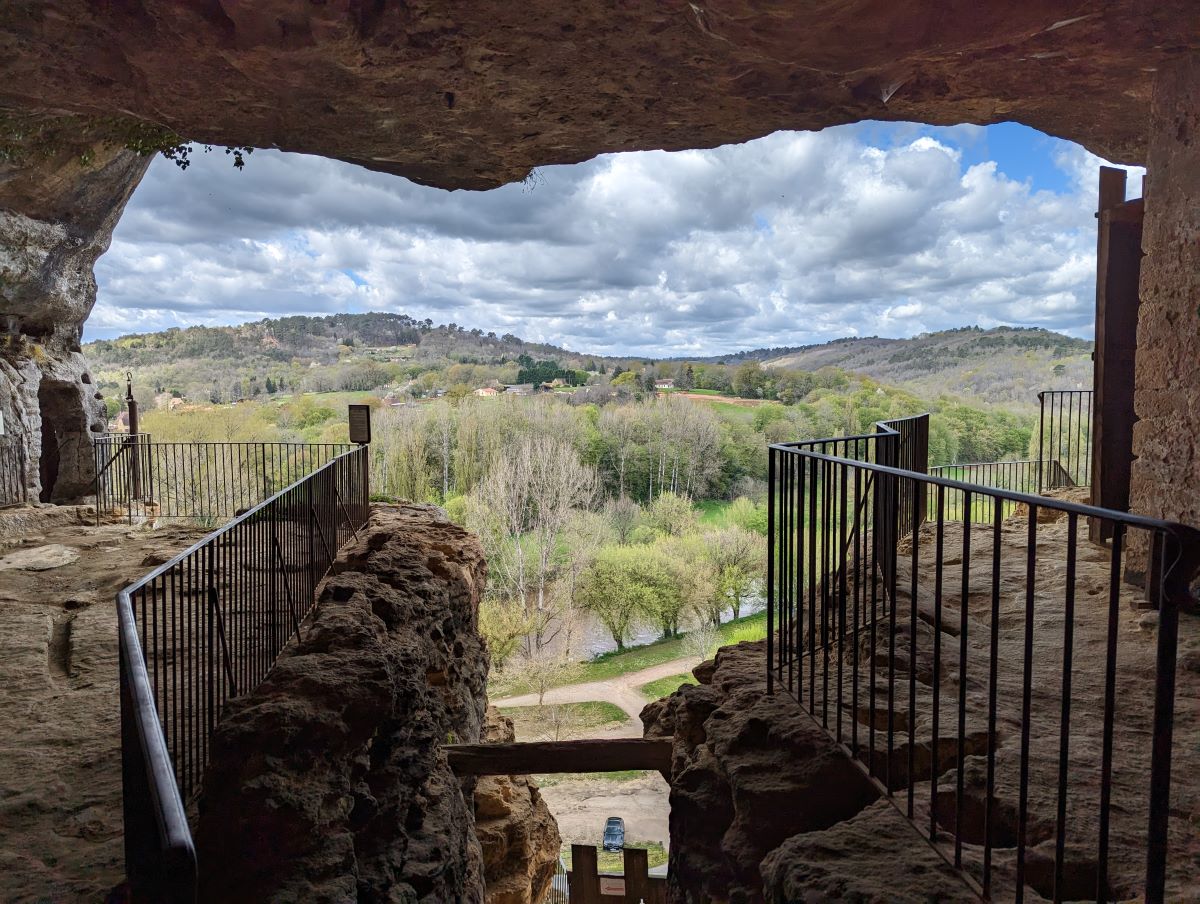 Oberste Terrasse der Maison Forte de Reignac