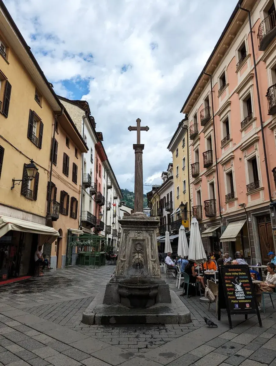 Croix-de-Ville in der Aosta Altstadt