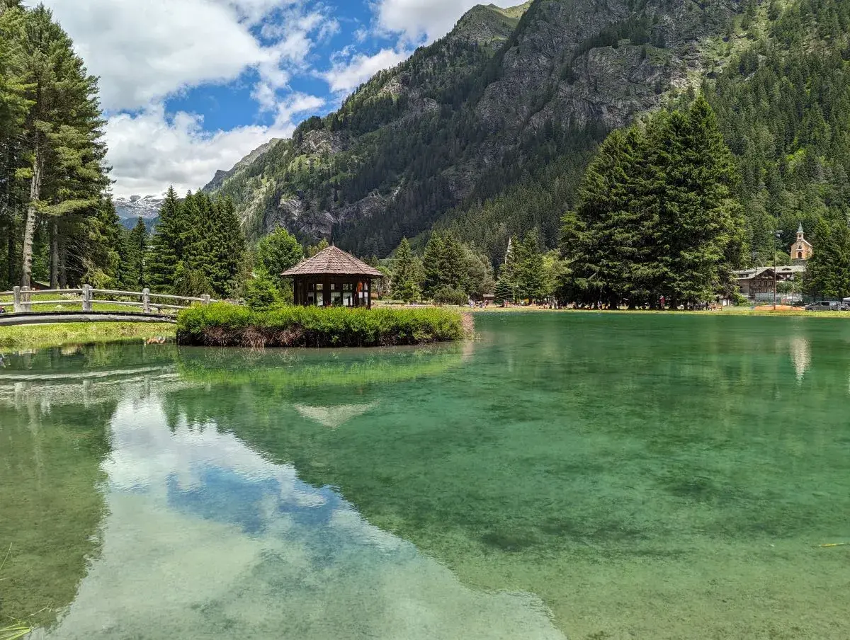 Lago di Gover von Gressoney-Saint-Jean im Lystal