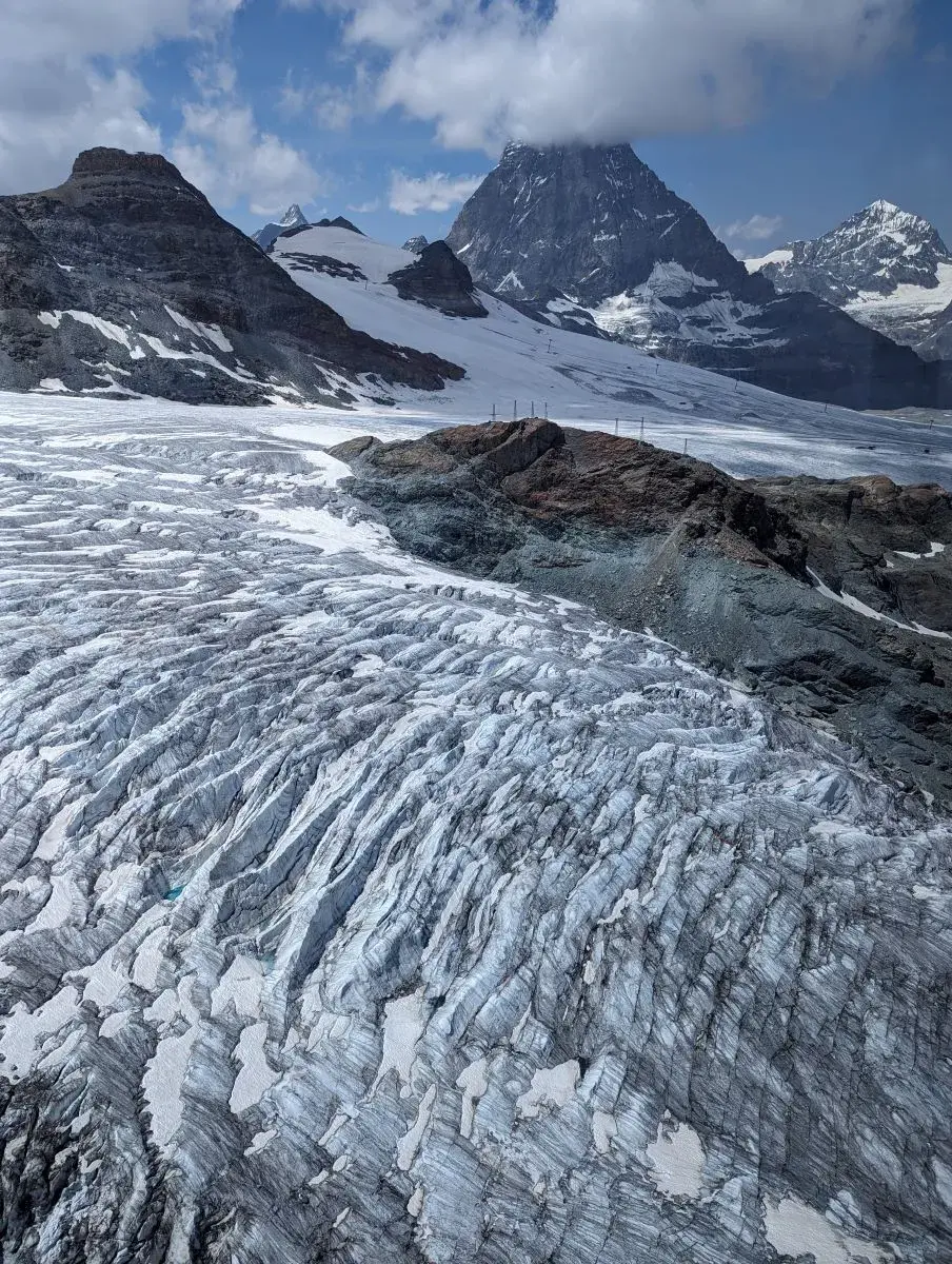 Theodulgletscher und Matterhorn