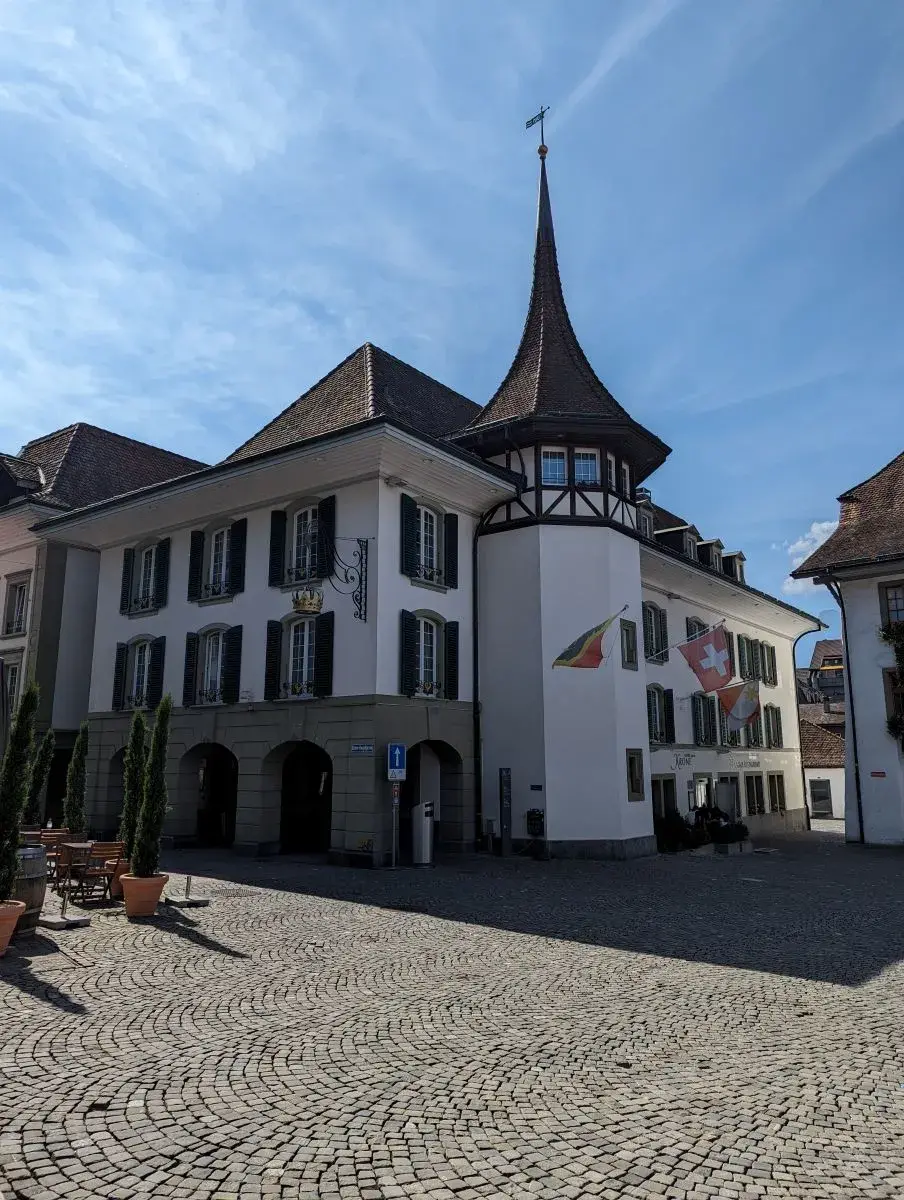Das ehemalige Zunfthaus, Hotel Krone Thun, von außen