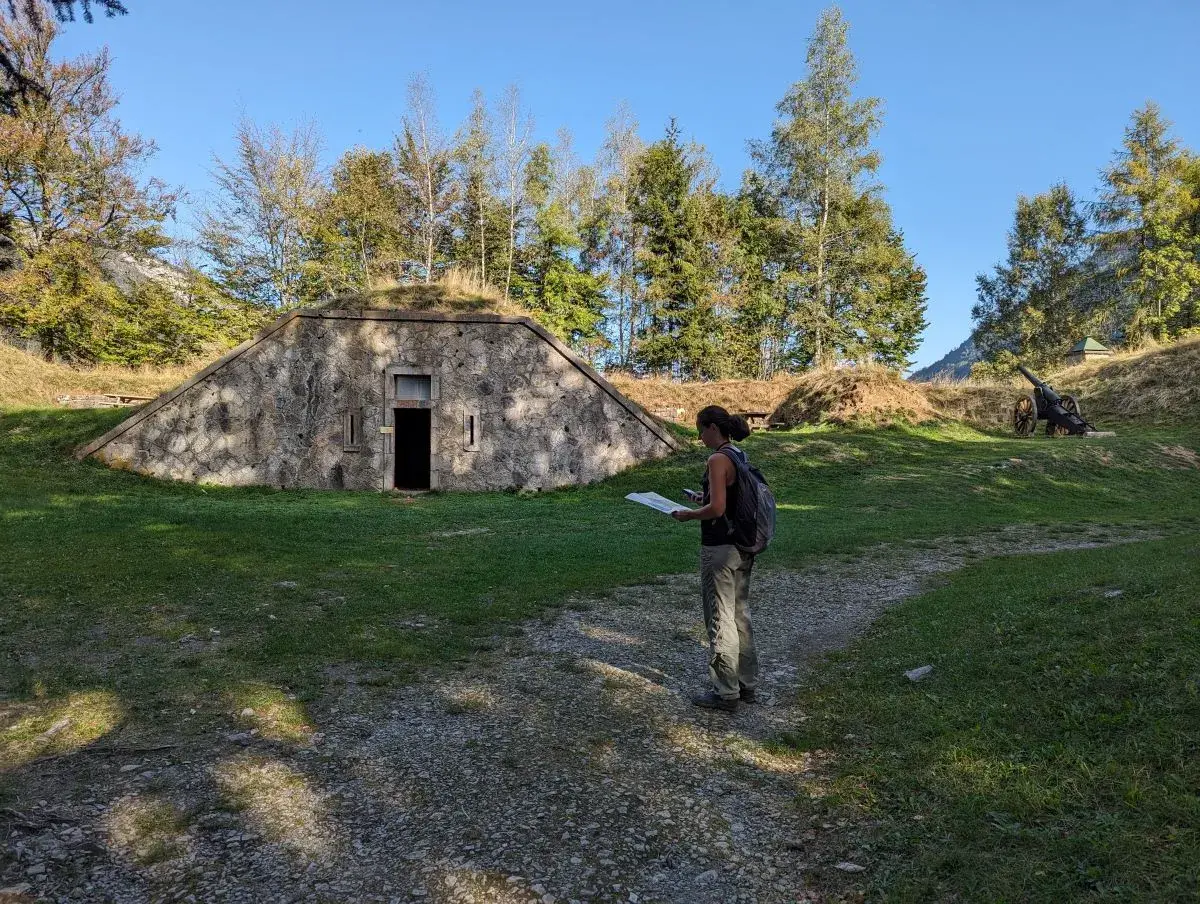 Auf der Tour du Fort im Fort de Tamie oberhalb von Albertville