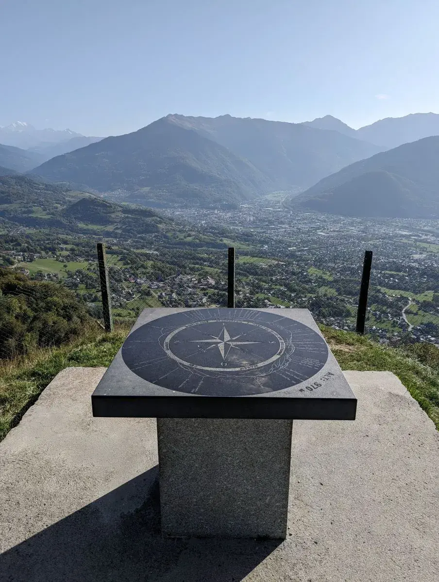 Ausblick vom Fort du Tamie auf den Mont Blanc und die anderen Albertville Sehenswürdigkeiten