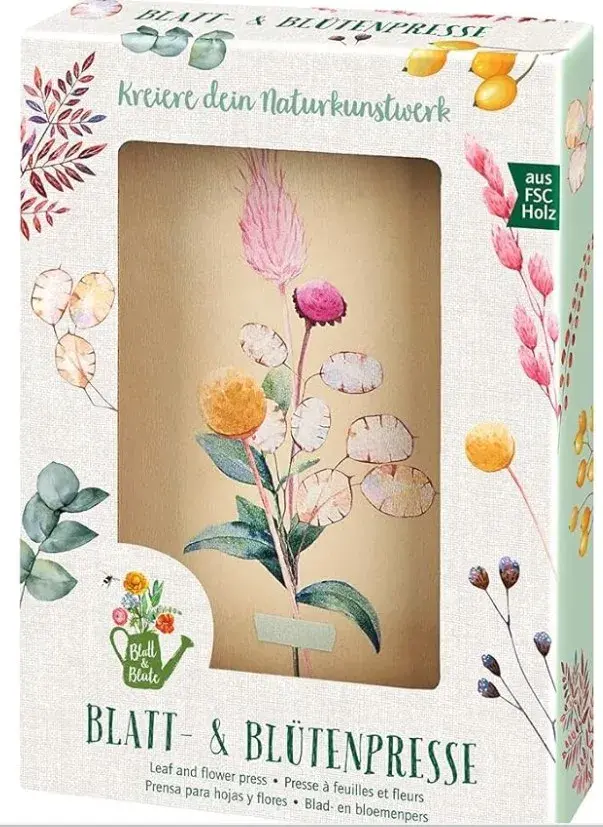 Blatt- und Blütenpresse als Geschenk für Naturliebhaber