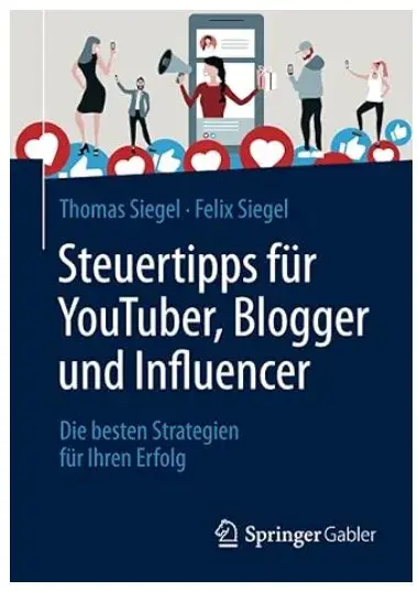 Cover eines Buches mit Steuertipps für Blogger
