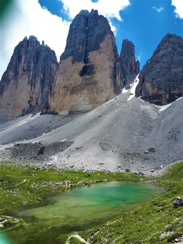 Drei Zinnen Panorama, Richtung Auronzohütte und Lago d'Antorno