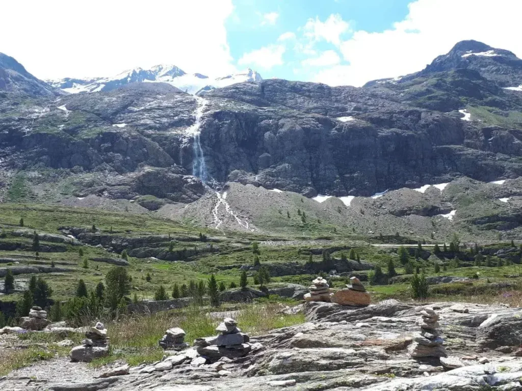 Aussicht in das wunderschöne Martelltal auf der Wanderung von der Enzianhütte zur Marteller Hütte